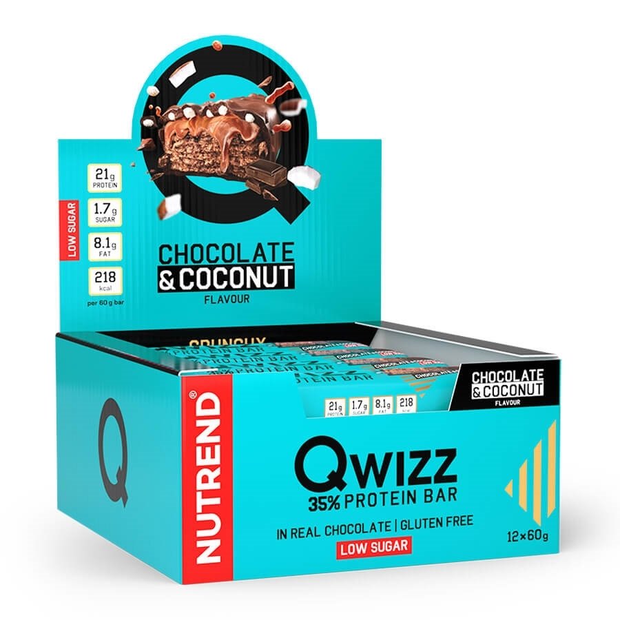 qwizz-protein-bar-2021-chocolate-coconut-box NUTREND QWIZZ 35% PROTEIN BAR
