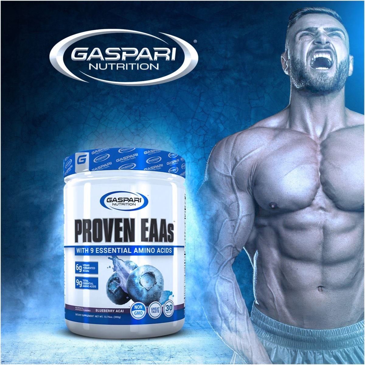 Gaspari-Proven-EAAS-390g-REGENERACJA-MIESNI-WEGE-EAN-GTIN-00646511026599 GASPARI NUTRITION PROVEN EAAs