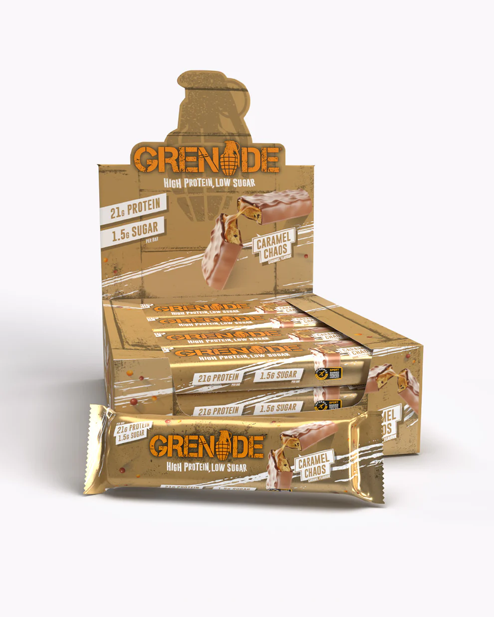 Grenade-Bar-Caramel-Chaos-12-Bar-1.jpg GRENADE PROTEIN BAR