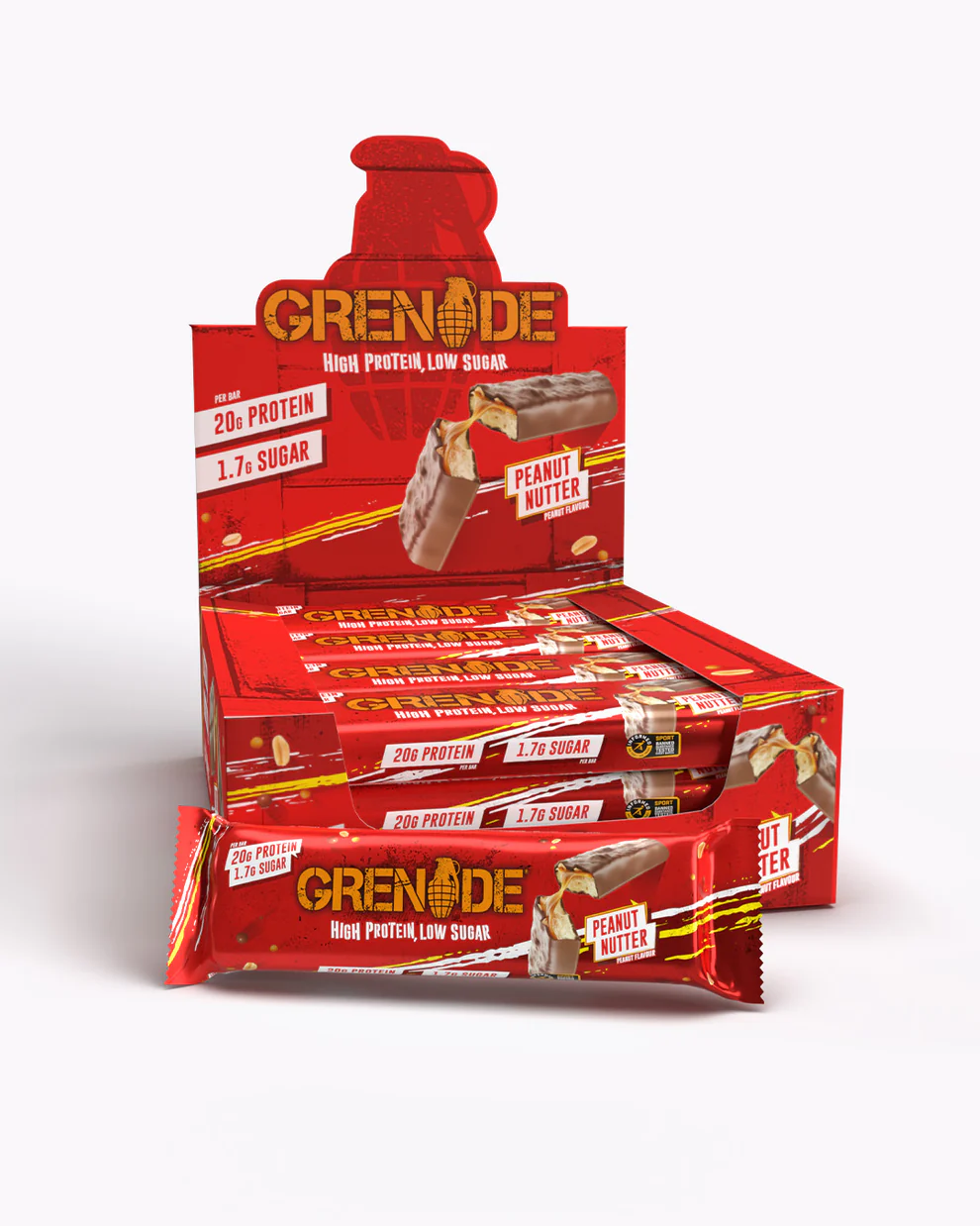 Grenade-Bar-Peanut-Nutter-12-Bar-1_59c0db91-3637-4b20-b7af-2b55e075b28c.jpg GRENADE PROTEIN BAR