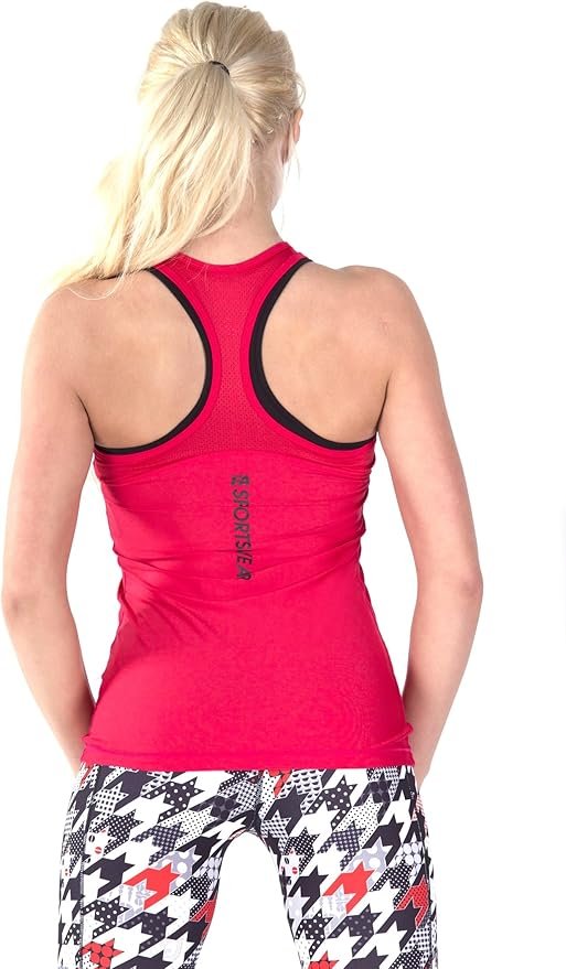 816SWPNSSkL._AC_SY879_ FA TANKTOP WOMAN BASIC RED (MARŠKINĖLIAI)