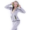 FA HOODIE JACKET GREY/NEON FLASH (DŽEMPERIS)