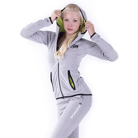 a3df783a47a1a719e90cbfda8b9a FA HOODIE JACKET GREY/NEON FLASH (DŽEMPERIS)
