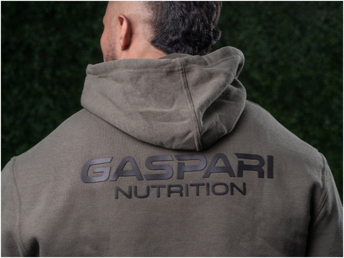 allegro_1920x1440_gaspari_hoodie_zipper_khaki_1 GASPARI NUTRITION ATHLETIC SLIM-FIT ZIPPER HOODIE KHAKI (DŽEMPERIS)