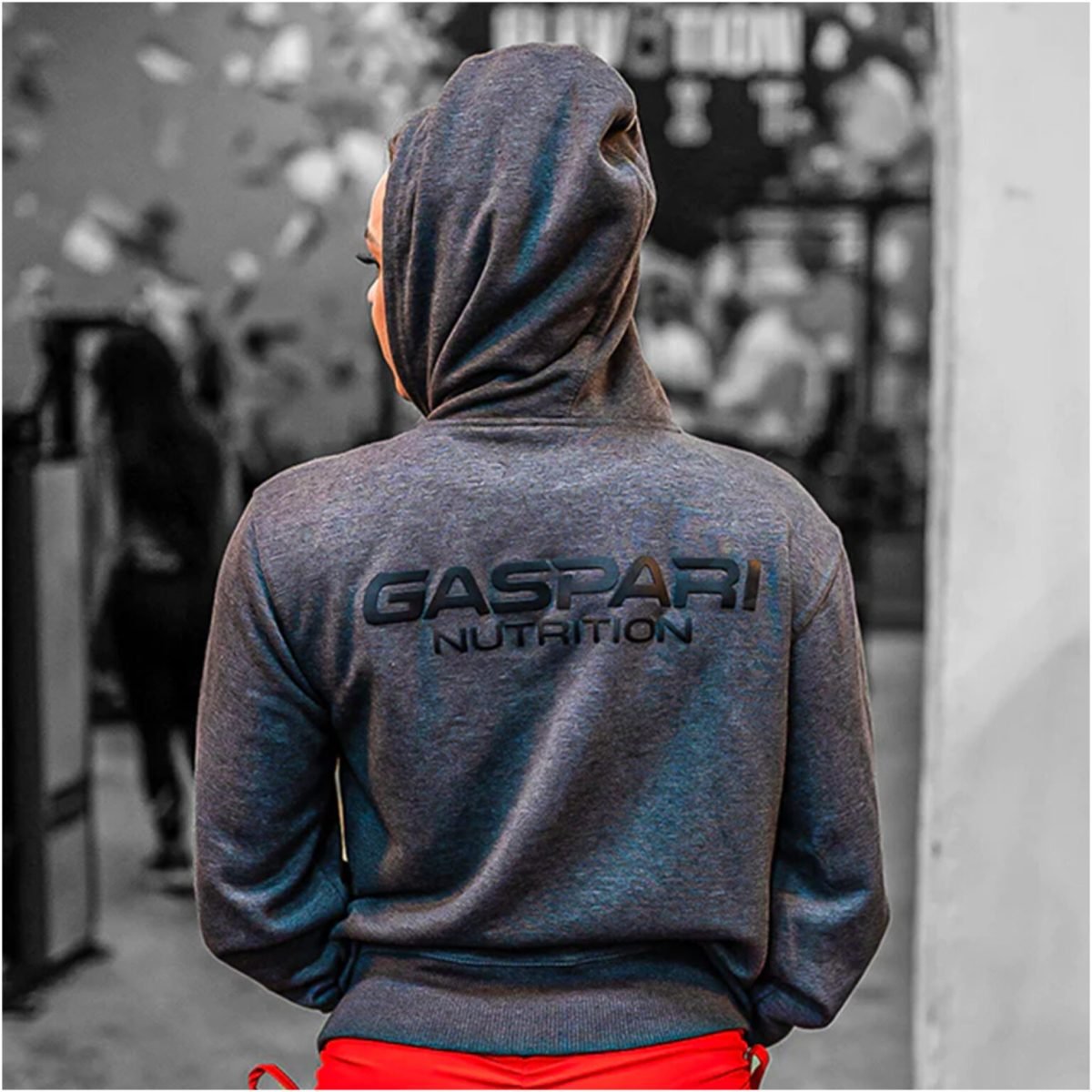 GASPARI NUTRITION ATHLETIC SLIM-FIT ZIPPER HOODIE (DŽEMPERIS)