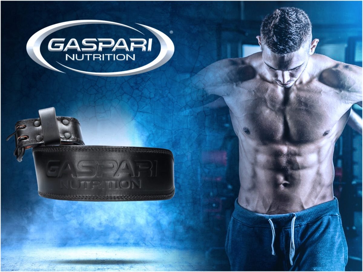 GASPARI NUTRITION GENUINE LEATHER EMBOSSED WEIGHT BELT (APSAUGINIS DIRŽAS SVORIUI KELTI)