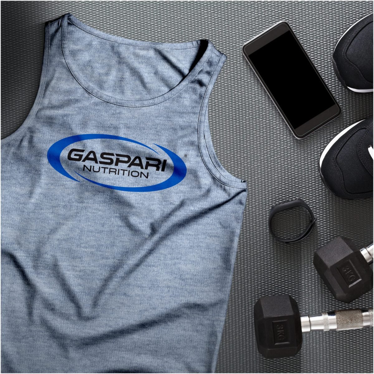 GASPARI NUTRITION DROP-CUT JERSEY TANK UNISEX (MARŠKINĖLIAI)