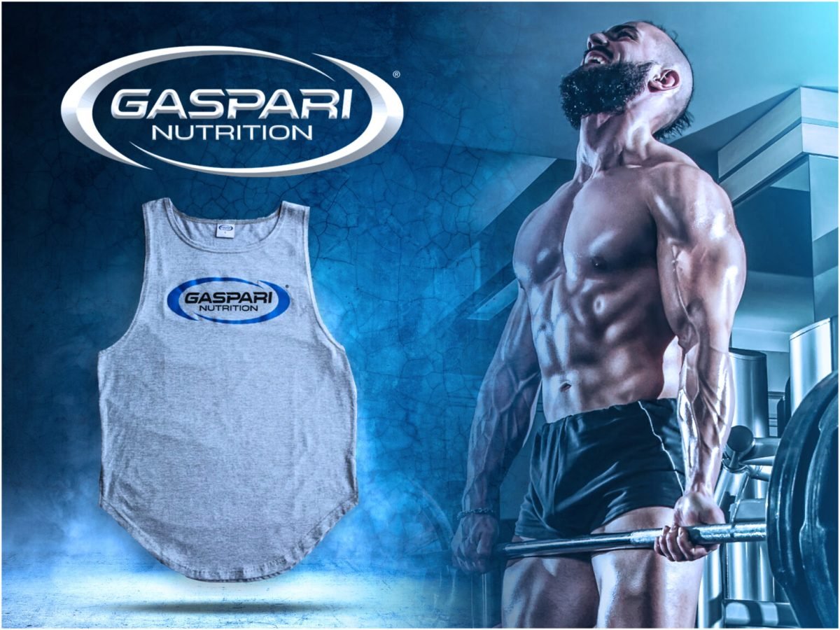 GASPARI NUTRITION DROP-CUT JERSEY TANK UNISEX (MARŠKINĖLIAI)