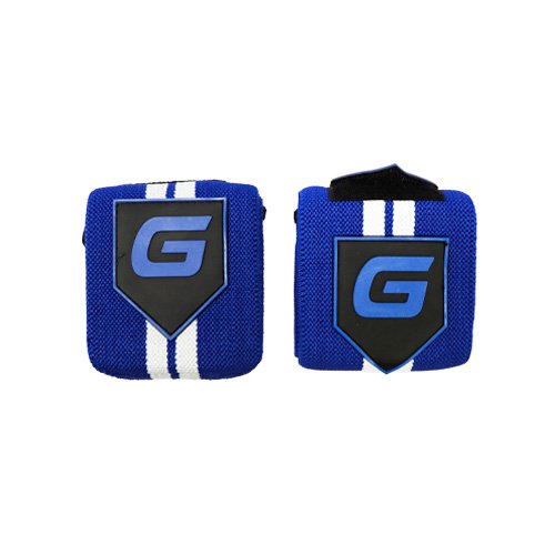mp_sklep_500x500_gaspari_wraps_bialo_niebieskie GASPARI NUTRITION WRIST WRAPS RUBBER LOGO (RIEŠŲ APSAUGOS)