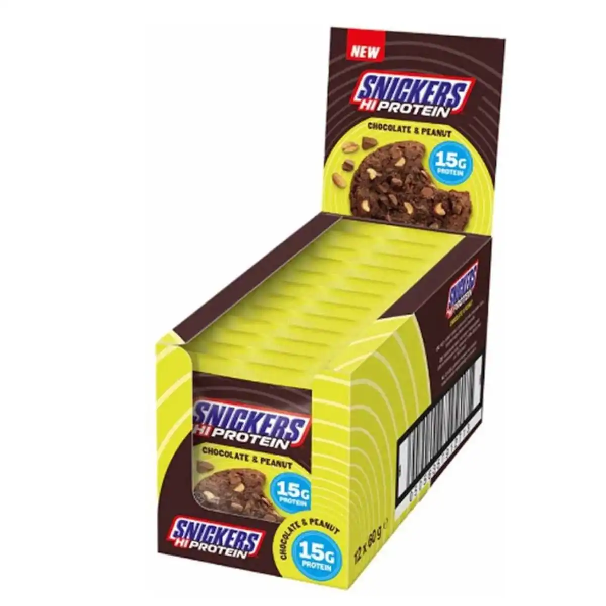 Mars-cookie-geel-display SNICKERS HIPROTEIN COOKIE CHOCOLATE PEANUT