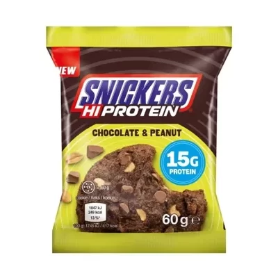 Snickers-And-Mars-Snickers-Hi-Protein-Chocolate-and-Peanut-Cookie-60g SNICKERS HIPROTEIN COOKIE CHOCOLATE PEANUT