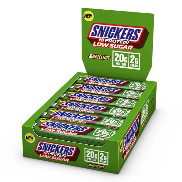 snickers-hazelnut-kaina SNICKERS HI PROTEIN LOW SUGAR HAZELNUT