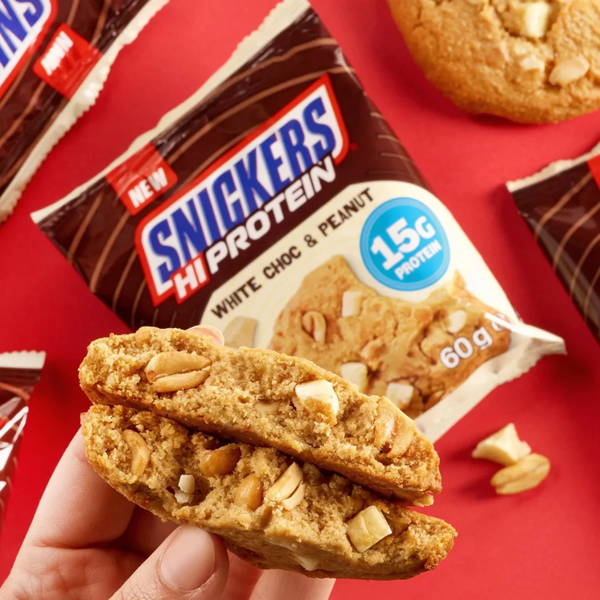 SNICKERS HIPROTEIN COOKIE WHITE CHOCOLATE PEANUT