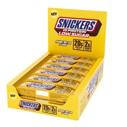 snickers-hiprotein-lowsugar-bar-57g-peanut-butter-x12.jpg SNICKERS HI PROTEIN LOW SUGAR PEANUT BUTTER