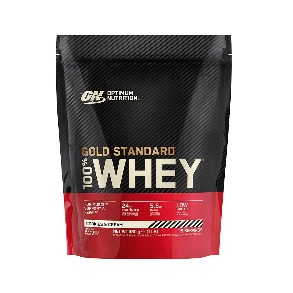 sausainių 450 g OPTIMUM NUTRITION GOLD STANDARD 100% WHEY