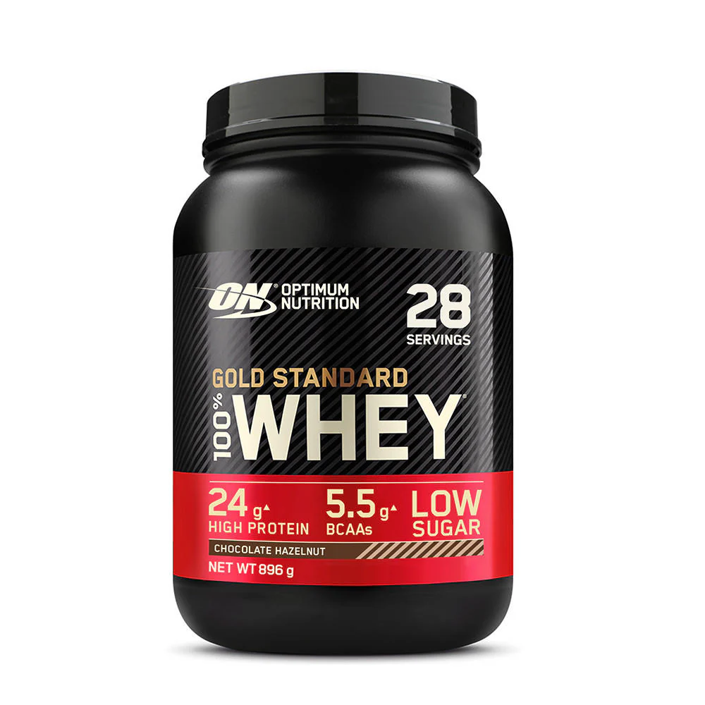šokolado ir lazdynų 900 g OPTIMUM NUTRITION GOLD STANDARD 100% WHEY