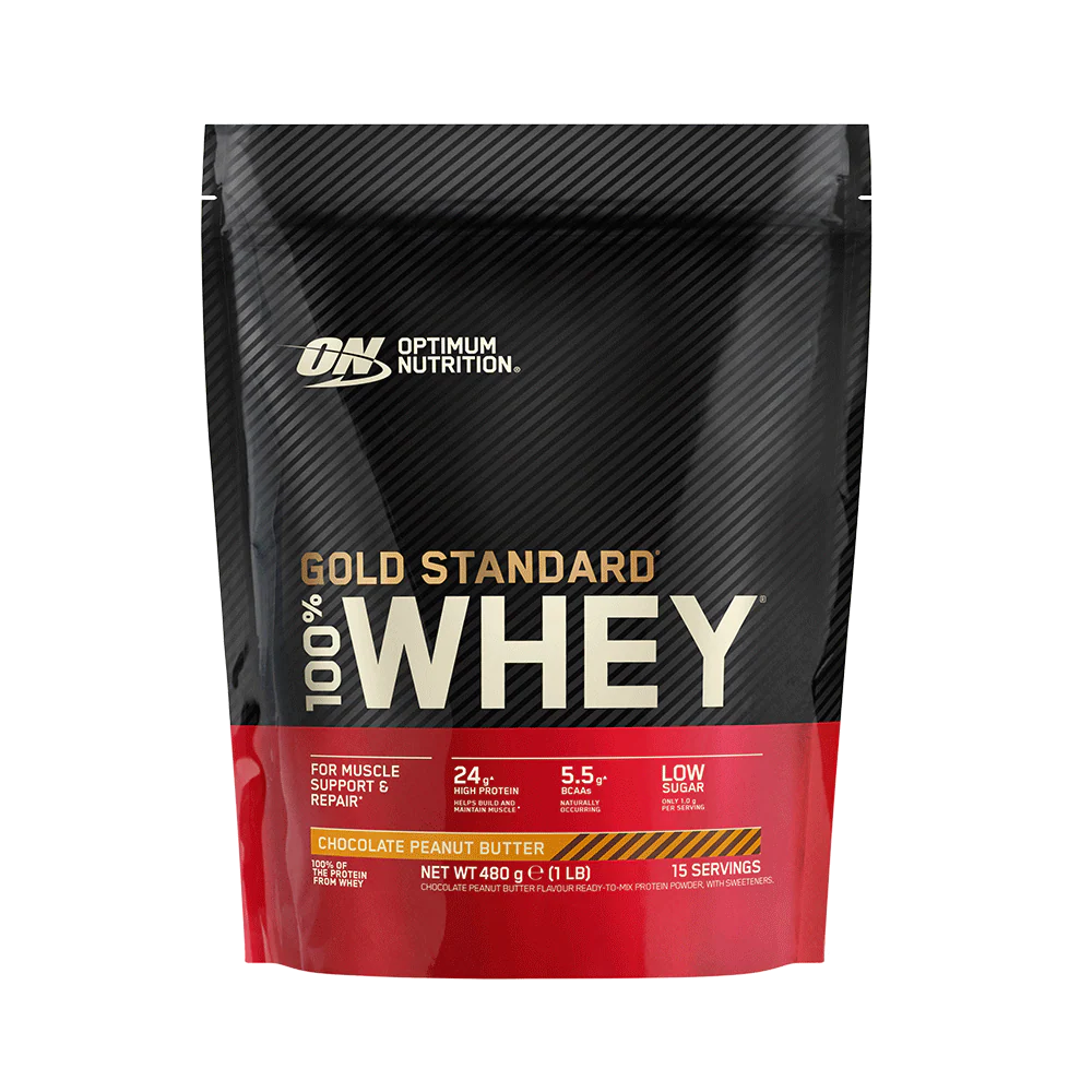 šokolado ir riešutų sviesto 450 g OPTIMUM NUTRITION GOLD STANDARD 100% WHEY