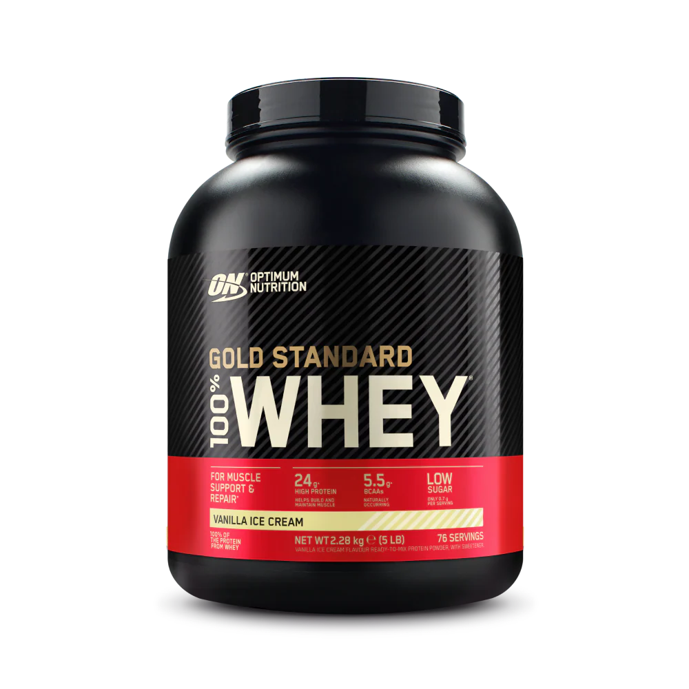 vanilinis ledų OPTIMUM NUTRITION GOLD STANDARD 100% WHEY