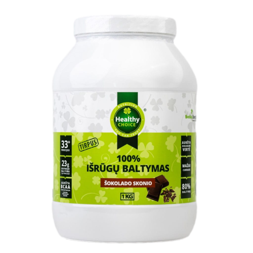 HEALTHY CHOICE 100% IŠRŪGŲ BALTYMŲ KONCENTRATAS